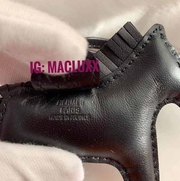 Hermes Black Rodeo charm PM - new - Picture 2 of 3